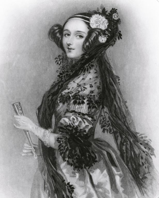 Portrait de la mathématicienne britannique Ada Lovelace, la première programmeuse informatique. (Photo by API/Gamma-Rapho via Getty Images)