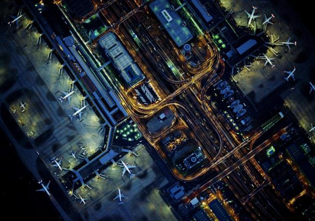 The sky of Tokyo International Airport(Haneda) - Stock-Fotografie