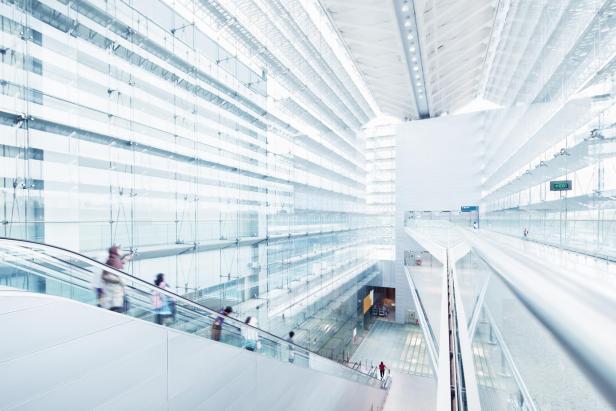 Changi Airport, Terminal 3, Singapur - Stock-Fotografie