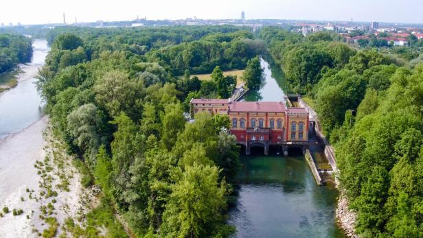 Augsburg: Wasserkraftwerk auf der Wolfzahnau, UNESCO Welterbe Wassermanagementsystem