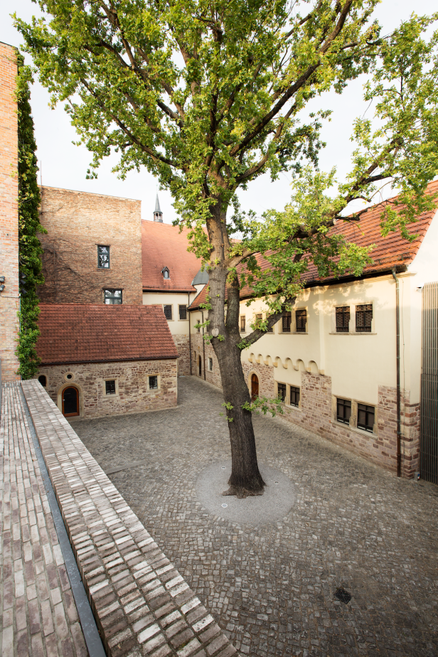 Eisleben: Der Hof bei Luthers Sterbehaus