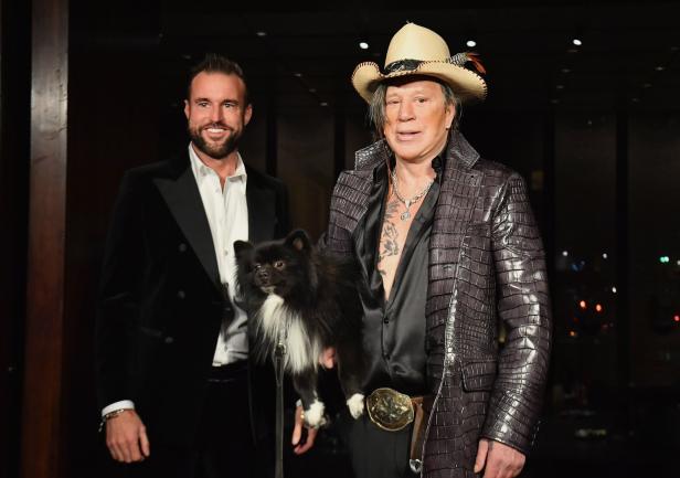 Mickey Rourke mit Hund