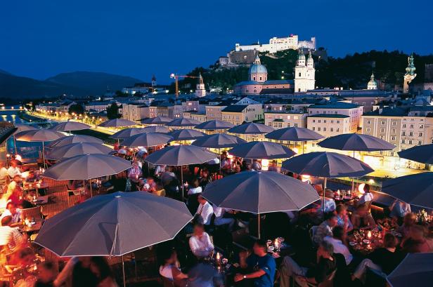 Steinterrasse in Salzburg