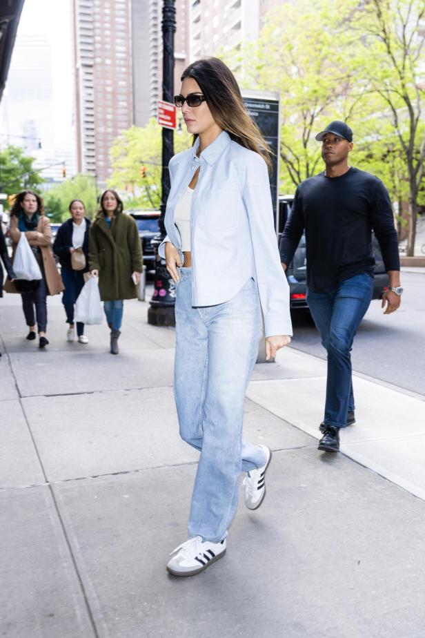 Kendall Jenner in Adidas Gazelle Sneakers