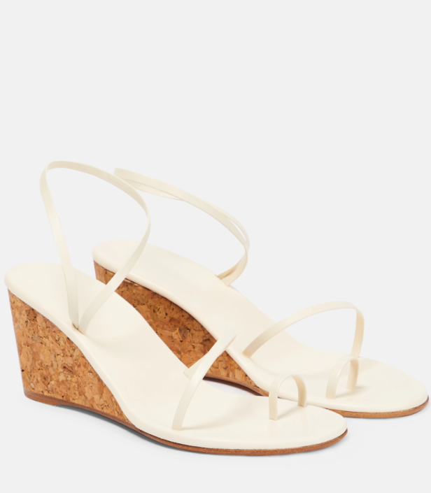 Wedge-Sandalen Chora aus Leder