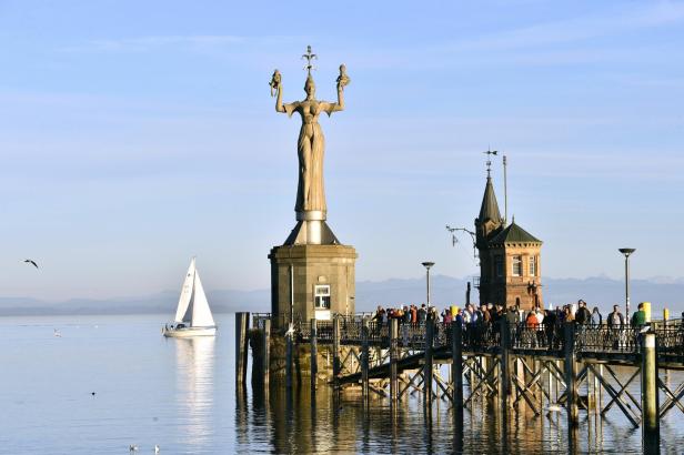 Statue Imperia am Hafen von Konstanz