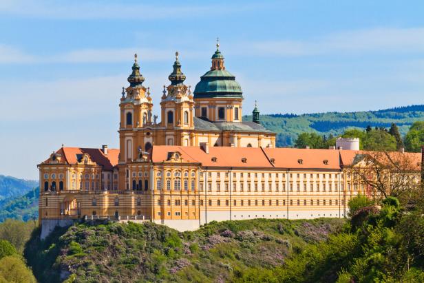 Stift Melk Schloss auf einem Berg