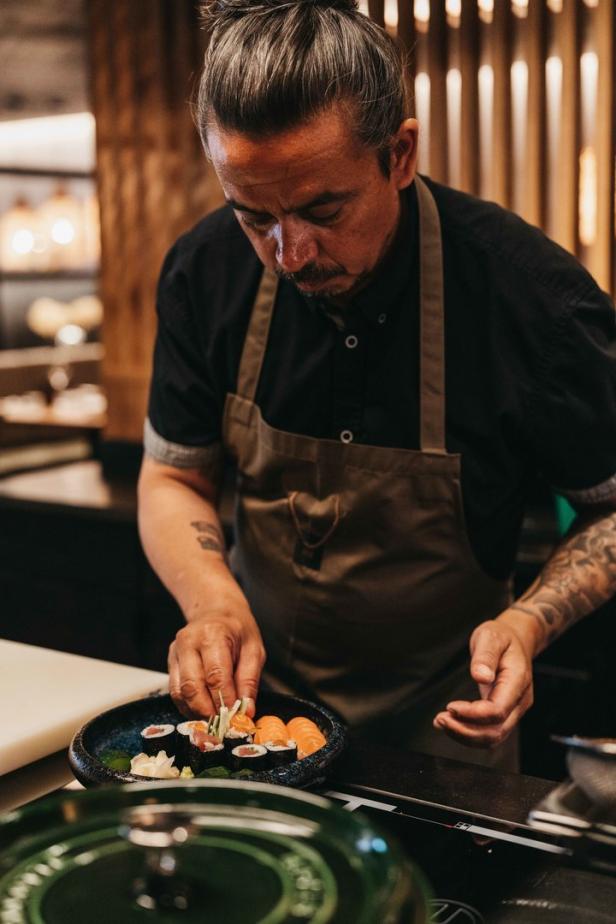 Sushi-Meister Lakatos im Johann, Schladming