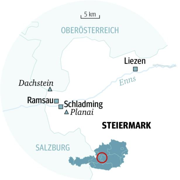 Grafik Schladming Planai Dachstein