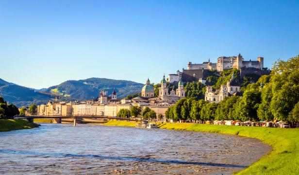 Blick auf Festung Hohensalzburg, Salzburg