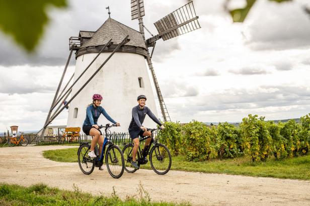 Radfahrer Retzer Windmühle