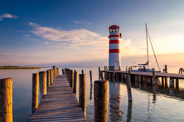 Der Leuchtturm in Podersdorf