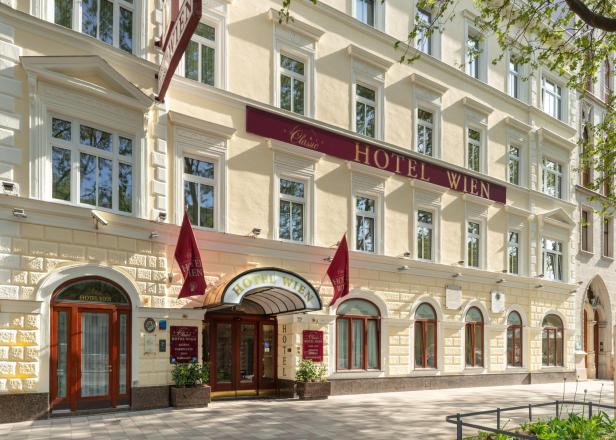 Austria Classic Hotel Wien - Die restaurierte Fassade des Traditionshotels