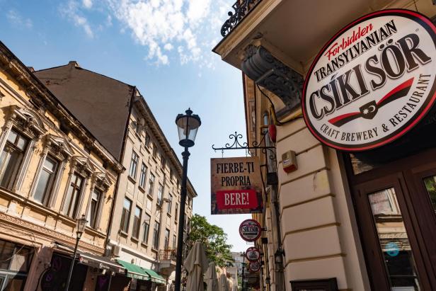 Ein Lokal in der Altstadt von Bukarest