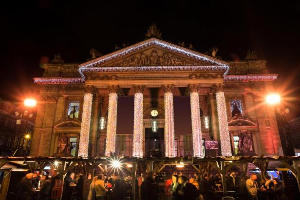 Christkindlmarkt / Weihnachtsmarkt Winterpret in Brüssel