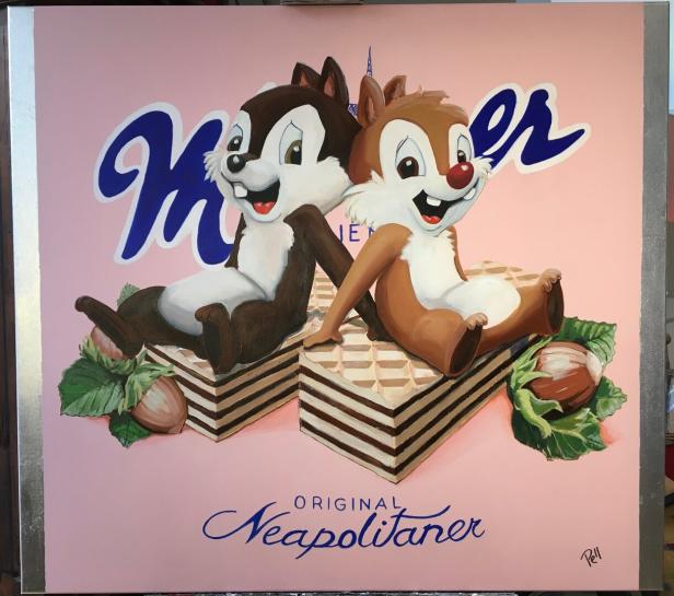 Mannerschnitten mit den beiden bekannten Disney-Eichhörnchen auf der Verpackung