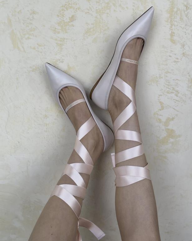 Ferragamo Ballerinas mit Bändern 46-215447449