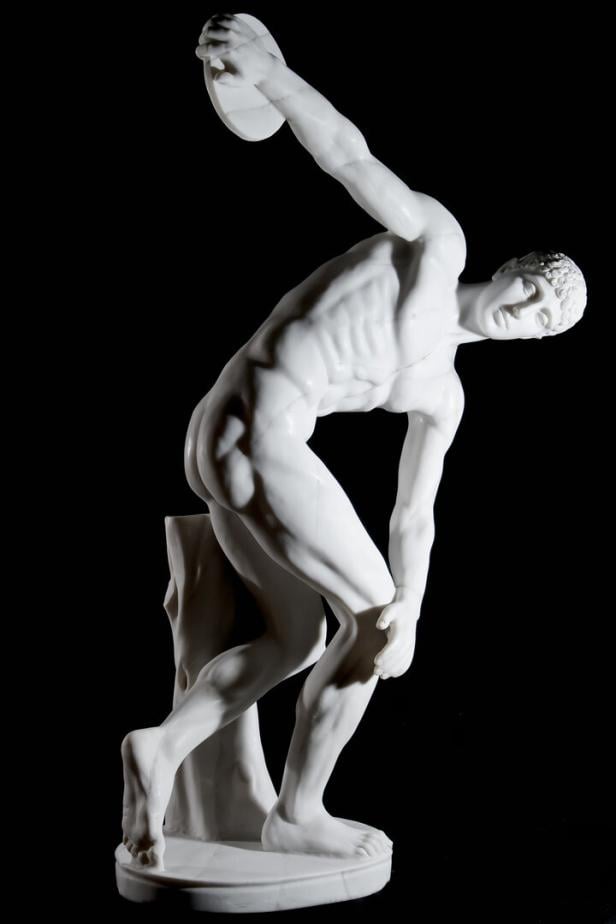 Classical statue of discus thrower Classical statue of discus thrower