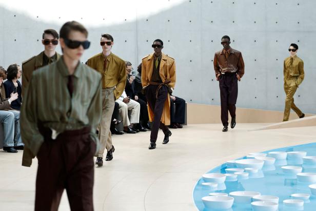 Saint Laurent Menswear Spring/Summer 2026 collection in Paris