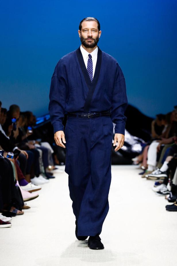 Giorgio Armani presents Spring-Summer 2026 menswear collection, in Milan