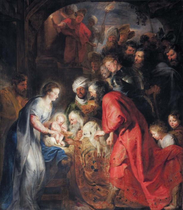 Gemalt: „Die Anbetung der Könige“, Kirche St. Johannes.