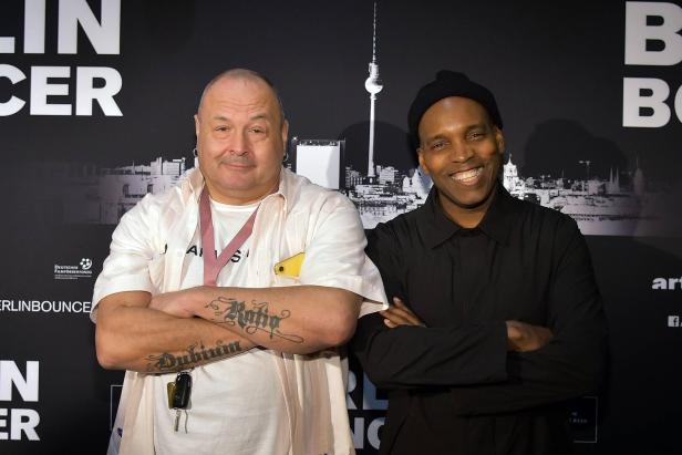 Frank Künster, Smiley Baldwin Photocall Berlin Bouncer Frank Kuenster Smiley Baldwin Photocall Berlin Bouncer im THE REED in Ber