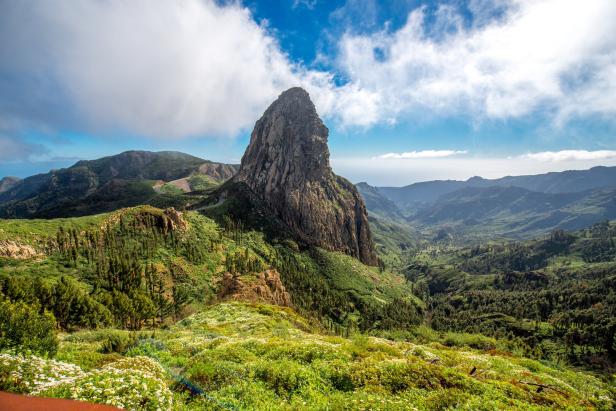 Mountain view on La Gomera island Mountain view on La Gomera island