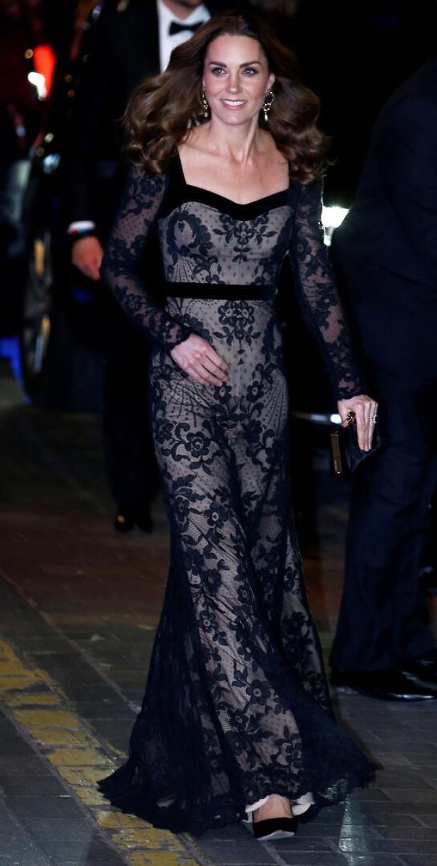 Britain's Prince William, Duke of Cambridge, and Catherine, Duchess of Cambridge, arrive at the Royal Variety Performance in London