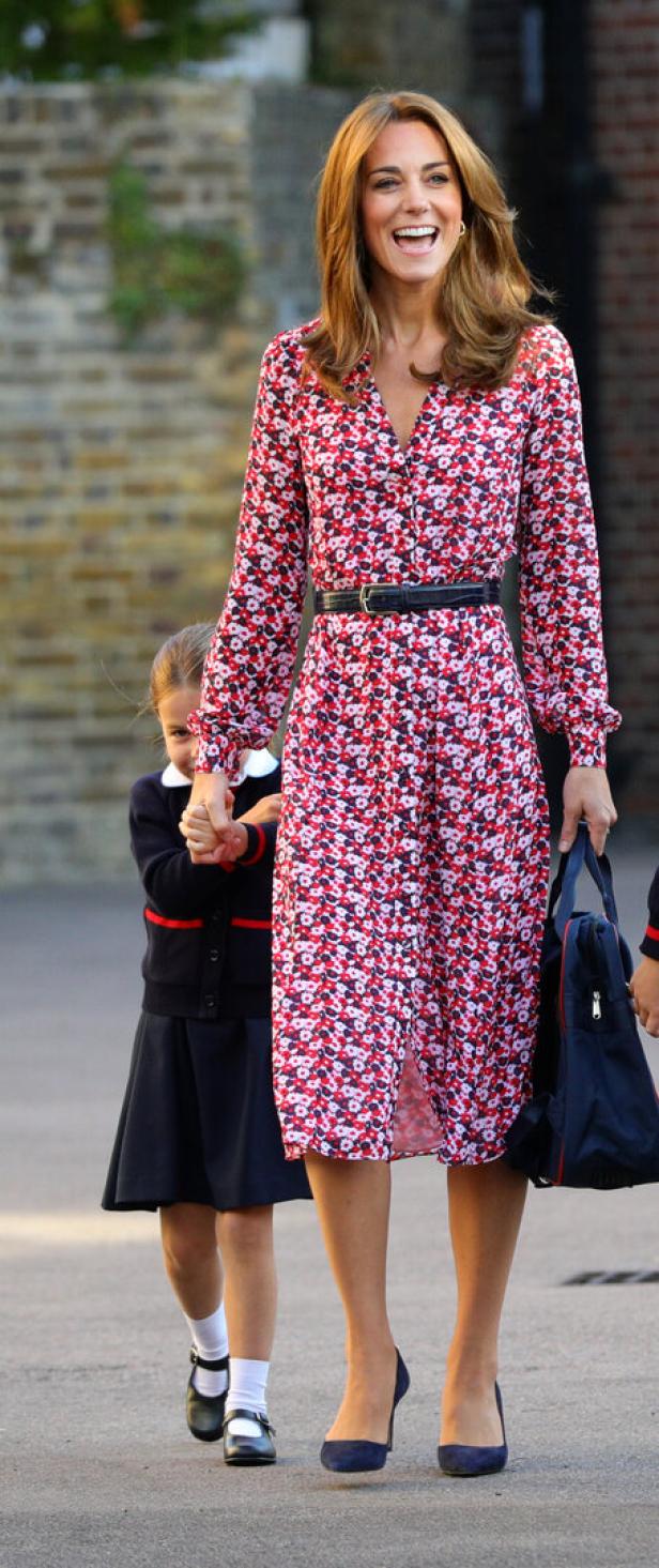 Britain's Princess Charlotte's first day of school
