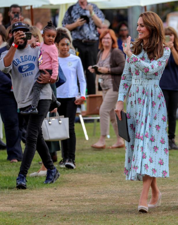 Britain's Catherine, Duchess of Cambridge visits RHS Wisley near Woking