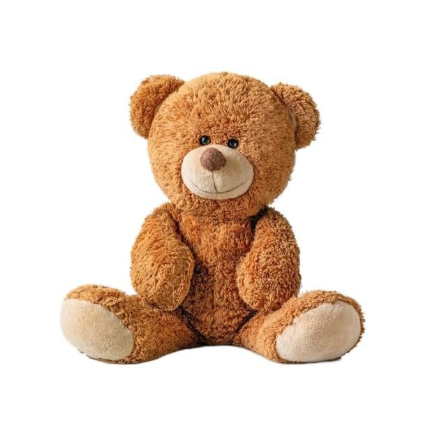Süßer Teddybär isoliert auf weißem Hintergrund. Cute teddy Cute teddy bear isolated on white background.