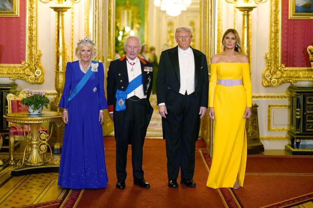 U.S. President Trump makes second state visit to Britain