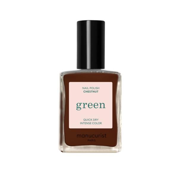 Eine Flasche Nagellack der Marke Manucurist in der Farbe Chestnut.