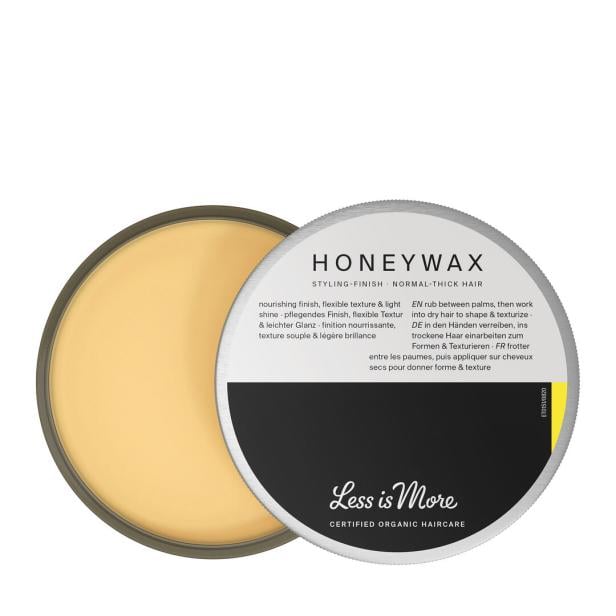 Eine Dose Honeywax Haarwachs von Less is More.