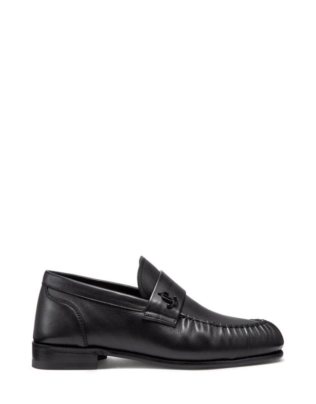 Jimmy Choo Loafer Ein schwarzer Leder Loafer von Jimmy Choo