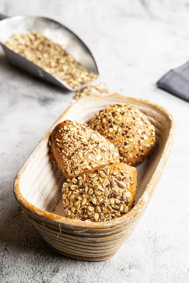 Über-Nacht-Vollkornbrötchen Über-Nacht-Vollkornbrötchen