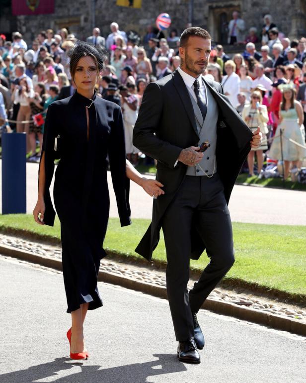 Ehepaar Beckham bei der Royal Wedding vor 7 Jahren Ehepaar Beckham bei der Royal Wedding vor 7 Jahren