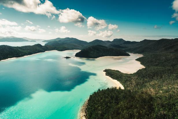 Ein Blick auf die Whitsunday Islands Ein Blick auf die Whitsunday Islands