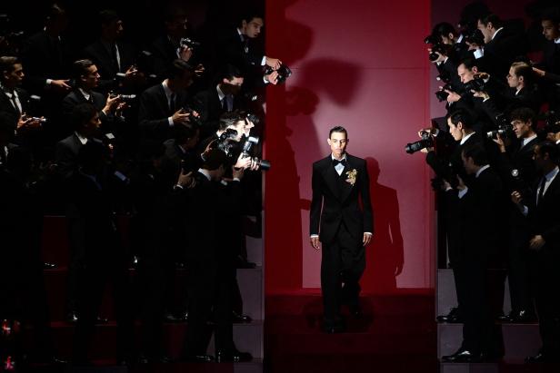 Model bei Dolce & Gabbana, Fashion Week Mailand