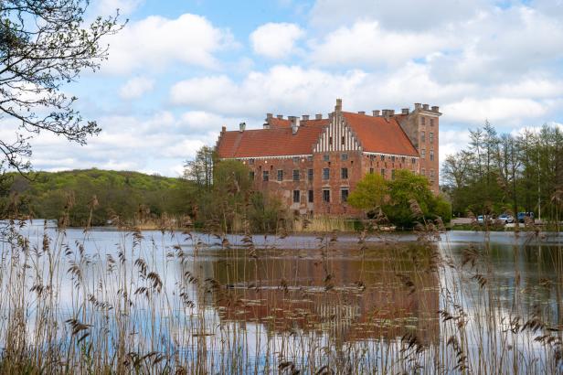 Svaneholm castle by a lake