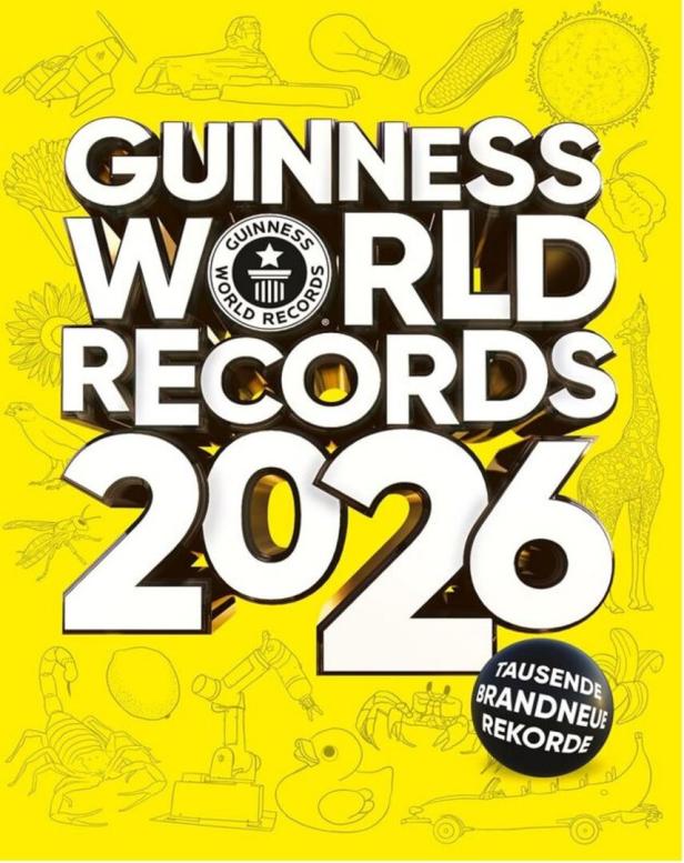 Buchcover: Guinness World Records -2026. 
