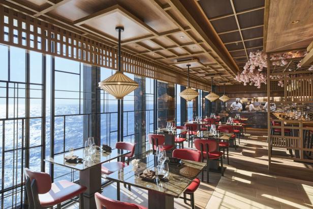 Restaurant eines großen Reiseschiffes