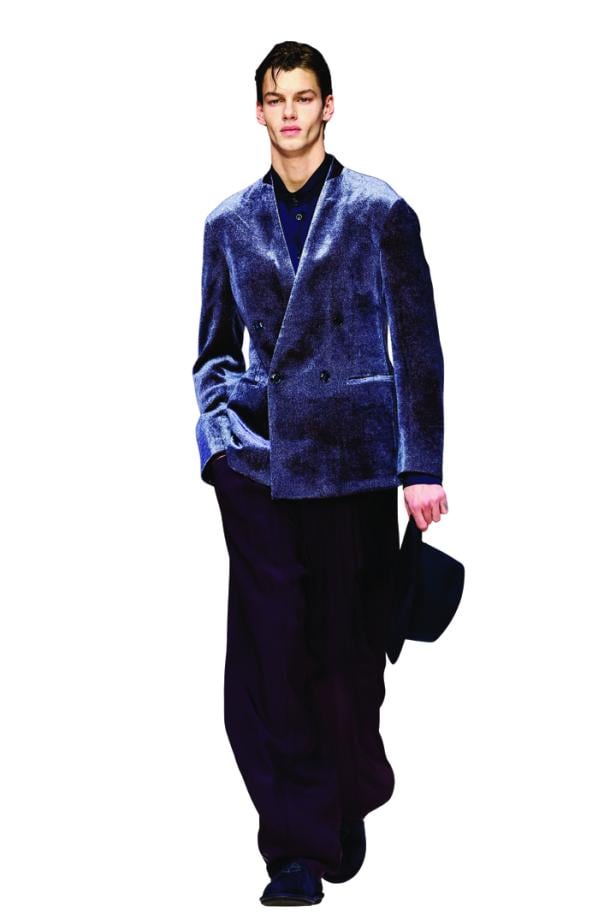 Giorgio Armani Fall-Winter 2026/2027 menswear collection during the Milan Fashion Week in Milan