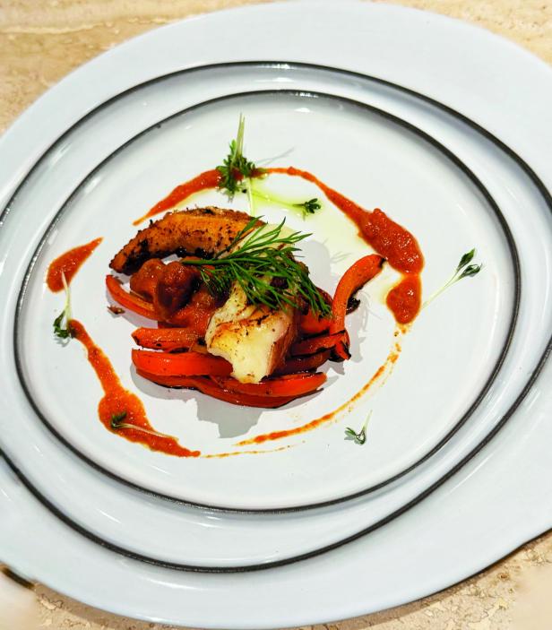 Gerichte im neuen Lokal "Partenope" in Wien