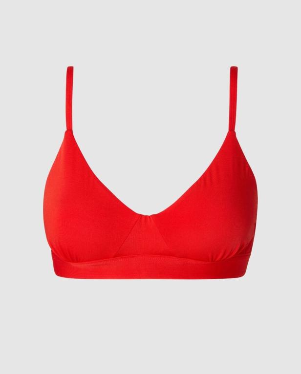 Ein rotes Bralette