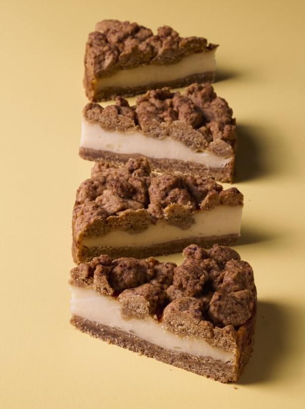 Gefüllter Streuselkuchen in der Heißluftfriteuse