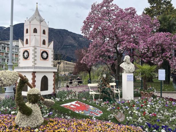 Denkmal für Franz Tappeiner an der Passerpromenade.