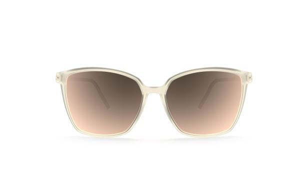 Eine beige Sonnenbrille