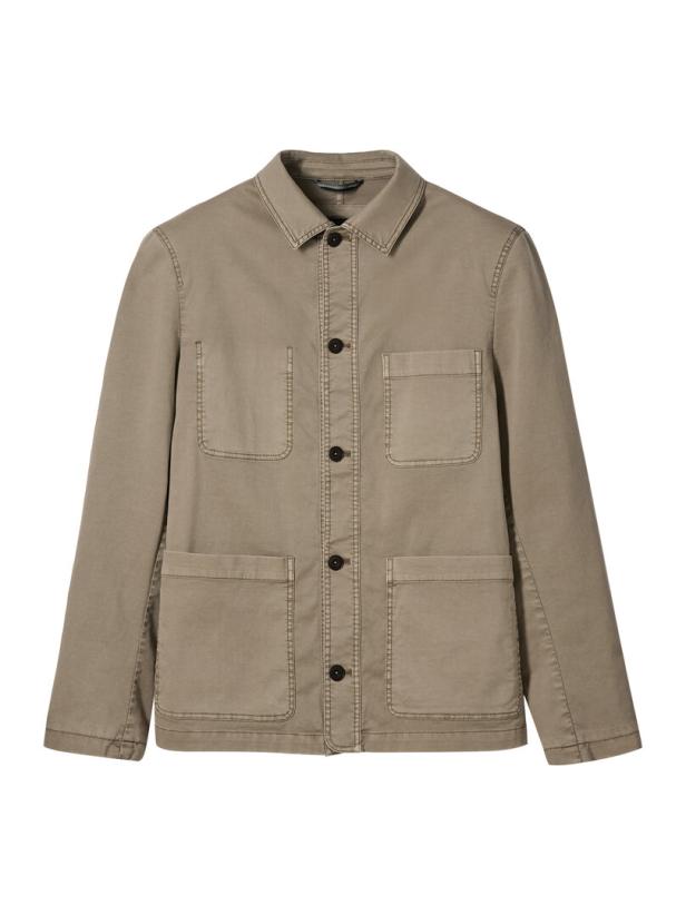 Eine braune Jacke