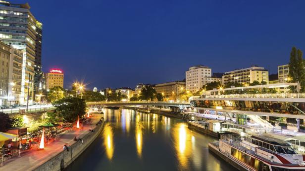der Donaukanal in Wien